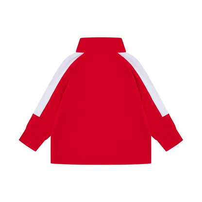 Red-White - Back - Larkwood Baby Contrast Track Top