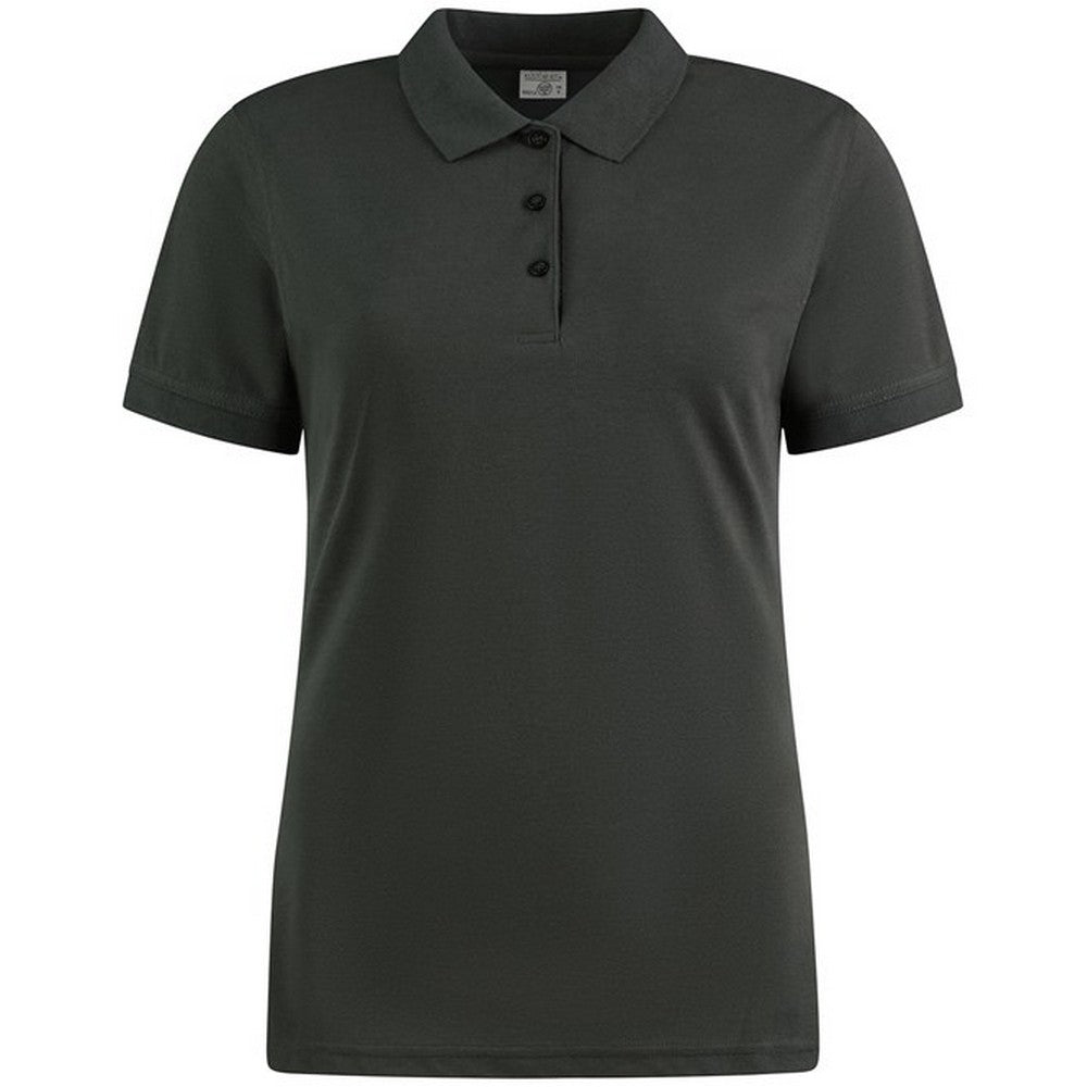 Graphite - Front - Kustom Kit Womens-Ladies Klassic Superwash 60°C Slim Polo Shirt