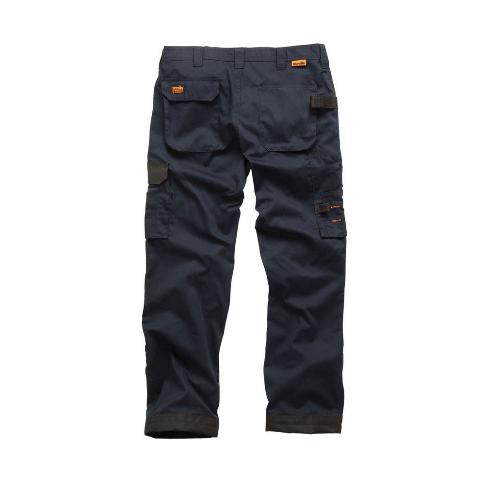 Navy - Back - Scruffs Mens Work Trousers