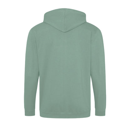 Dusty Green - Back - Awdis Mens Full Zip Hoodie