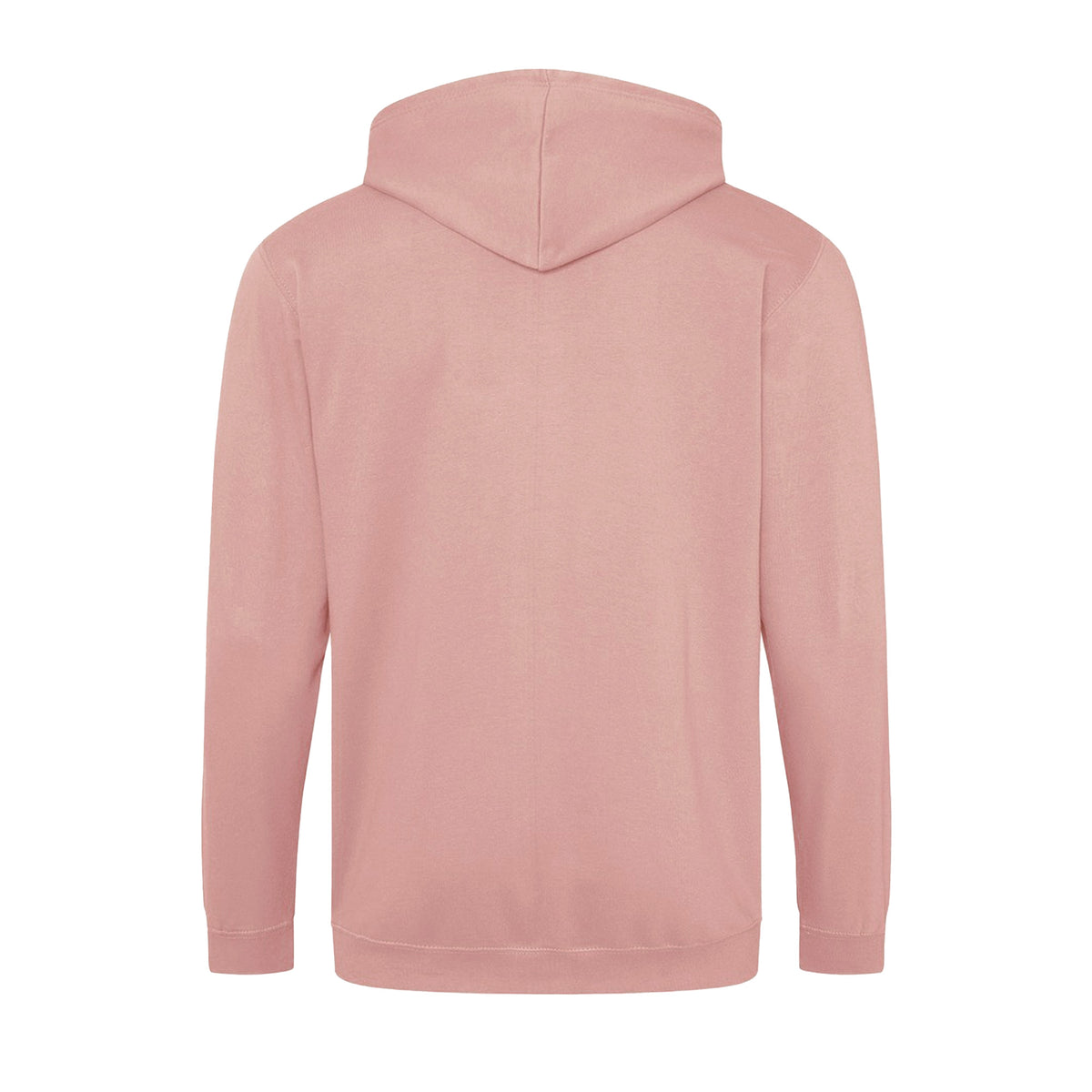 Dusty Pink - Back - Awdis Mens Full Zip Hoodie