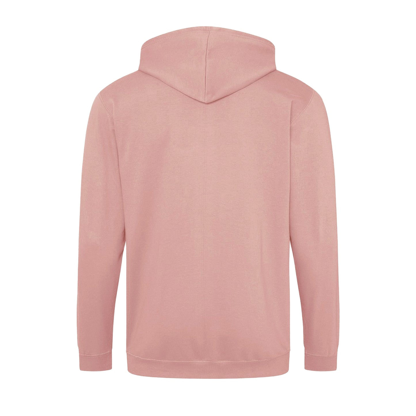 Dusty Pink - Back - Awdis Mens Full Zip Hoodie