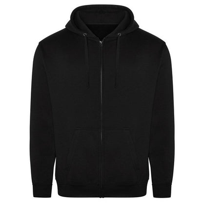 Black - Front - PRO RTX Mens Full Zip Hoodie
