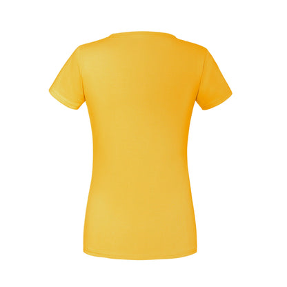 Sunflower - Back - Fruit of the Loom Womens-Ladies Premium Ringspun Cotton Lady Fit T-Shirt