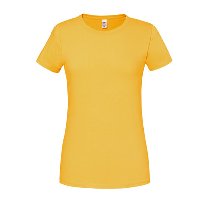 Sunflower - Front - Fruit Of The Loom Womens-Ladies Premium Ringspun Cotton Lady Fit T-Shirt