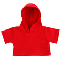 Red - Front - Mumbles Teddy Bear Hoodie Accessory