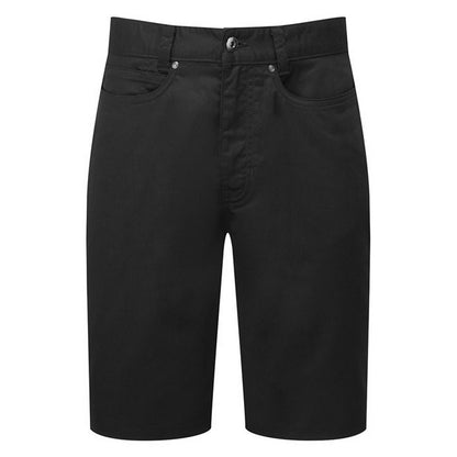 Black - Front - Premier Mens Performance Chino Shorts