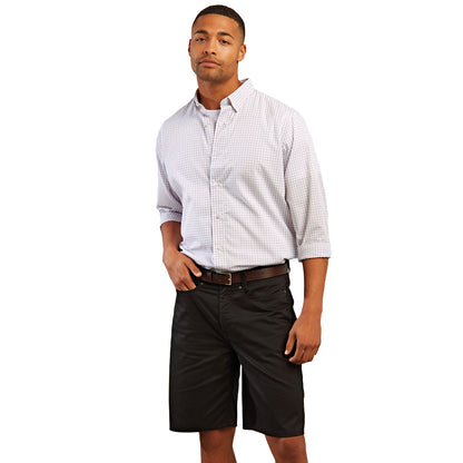 Black - Side - Premier Mens Performance Chino Shorts