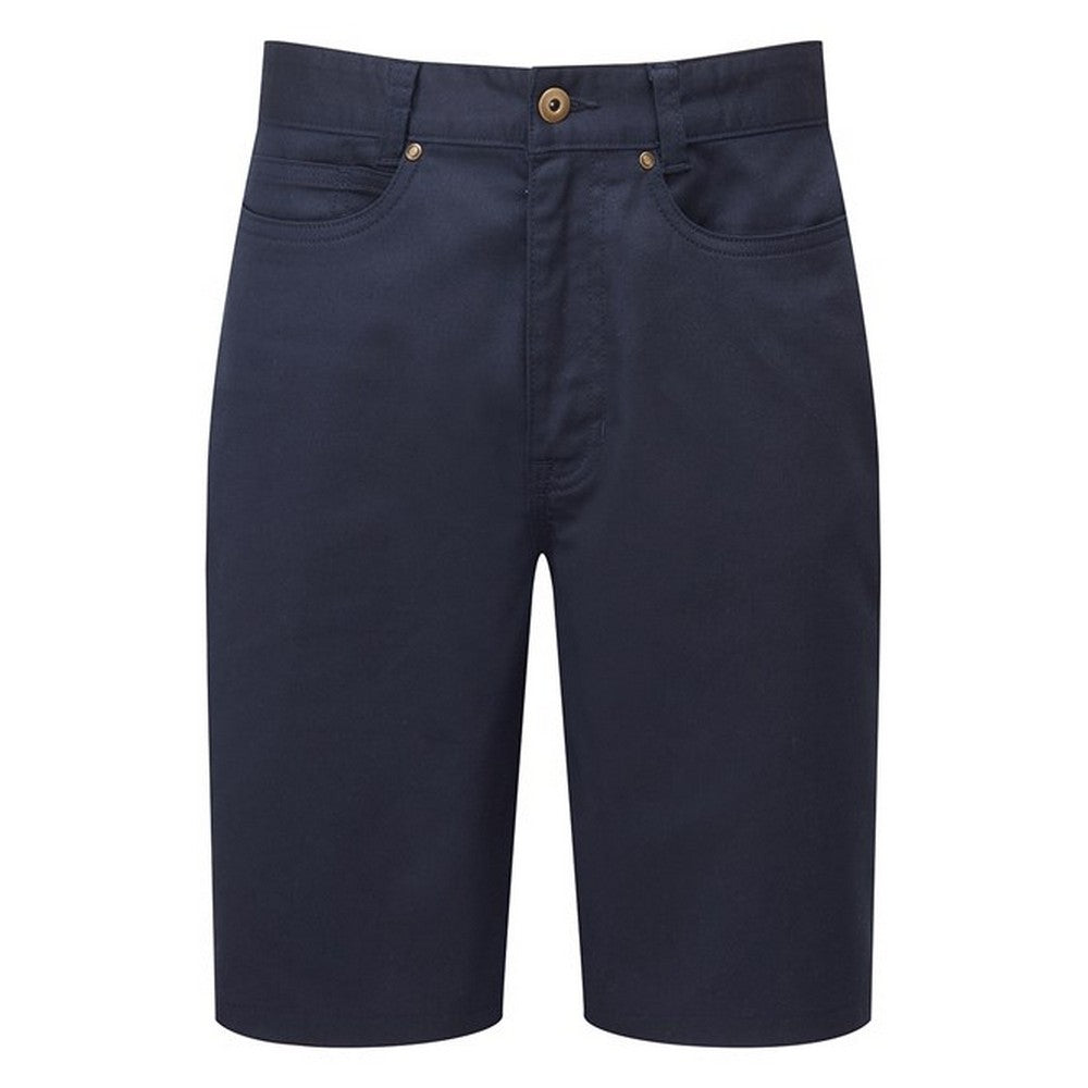 Navy - Front - Premier Mens Performance Chino Shorts