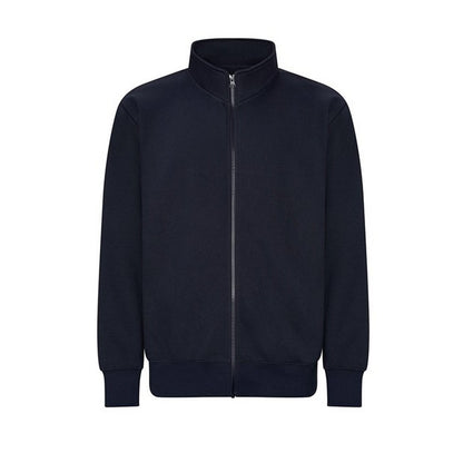 New French Navy - Front - Awdis Unisex Adult Campus Full Zip Sweatshirt