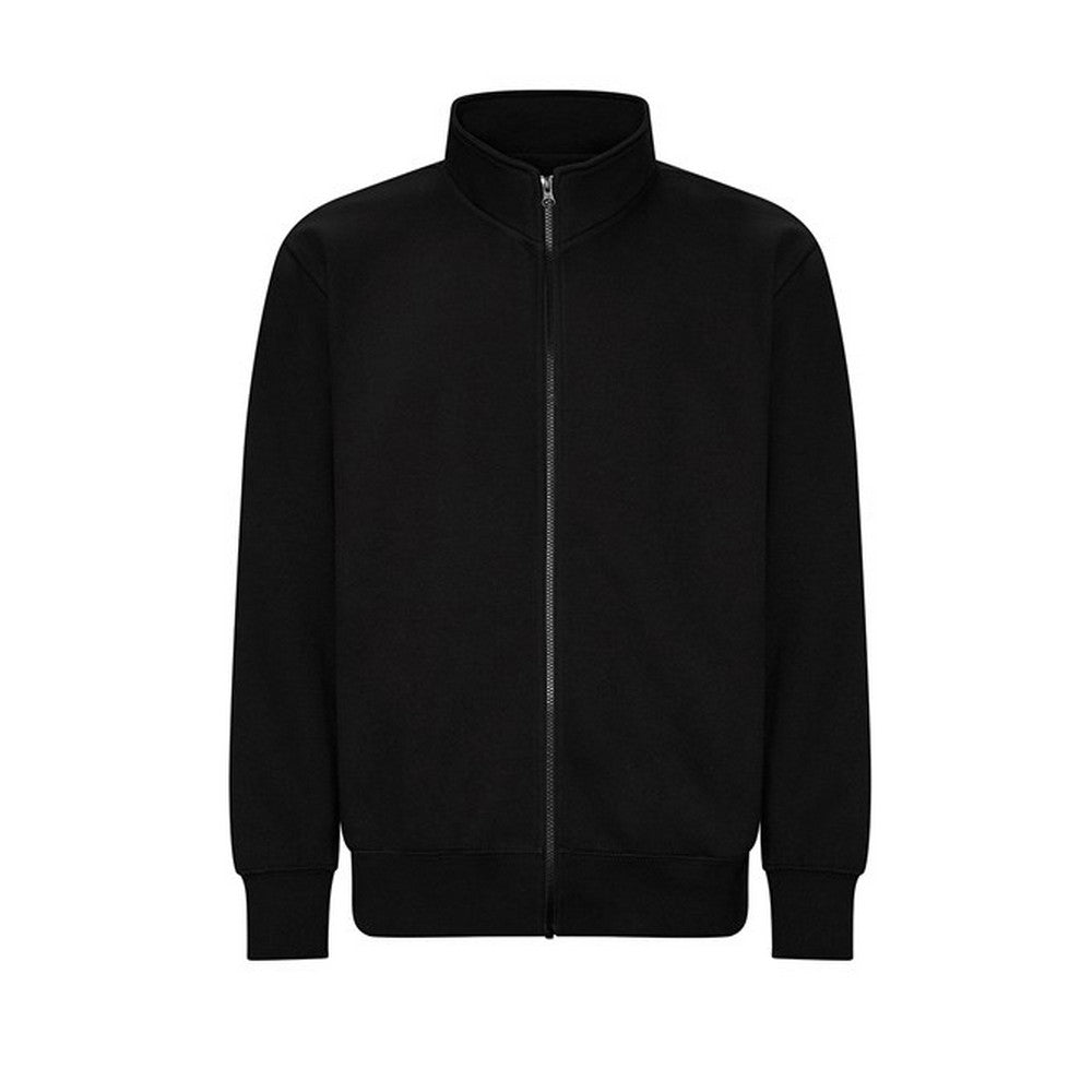 Deep Black - Front - Awdis Unisex Adult Campus Full Zip Sweatshirt