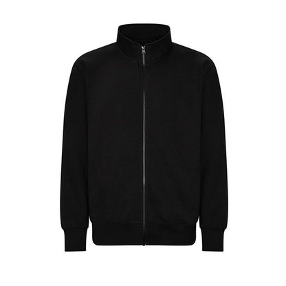 Deep Black - Front - Awdis Unisex Adult Campus Full Zip Sweatshirt