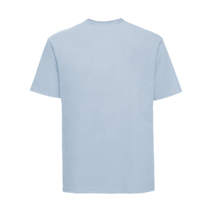Mineral Blue - Back - Russell Mens Classic Ringspun Cotton T-Shirt