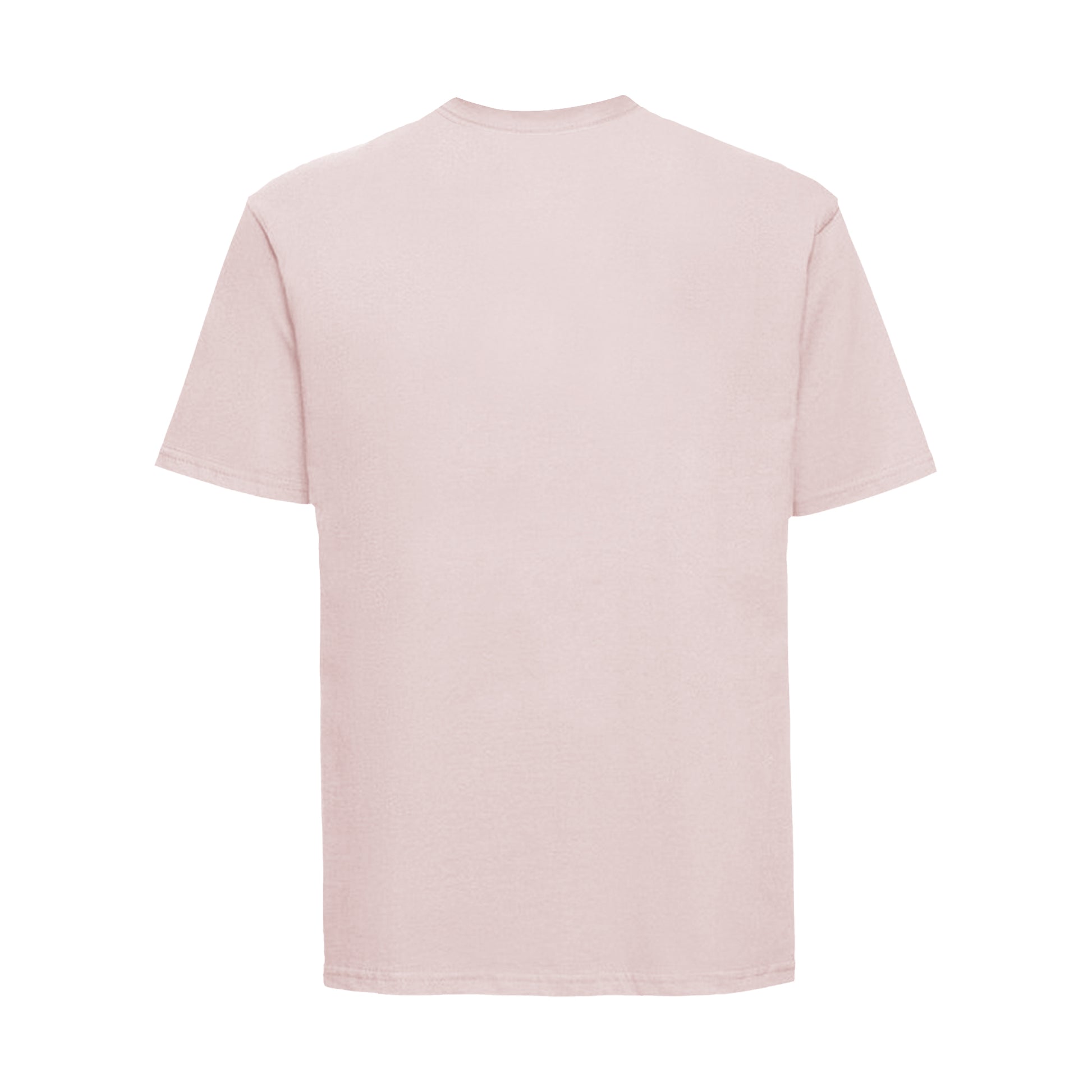 Powder Rose - Back - Russell Mens Classic Ringspun Cotton T-Shirt