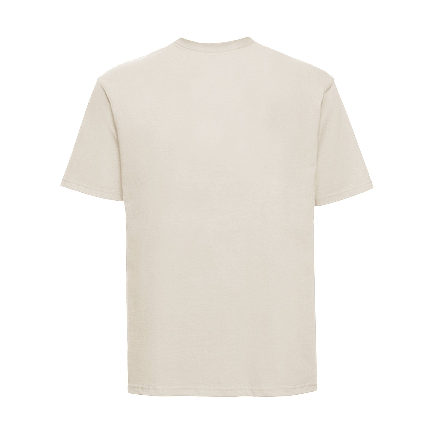 Natural - Back - Russell Mens Classic Ringspun Cotton T-Shirt