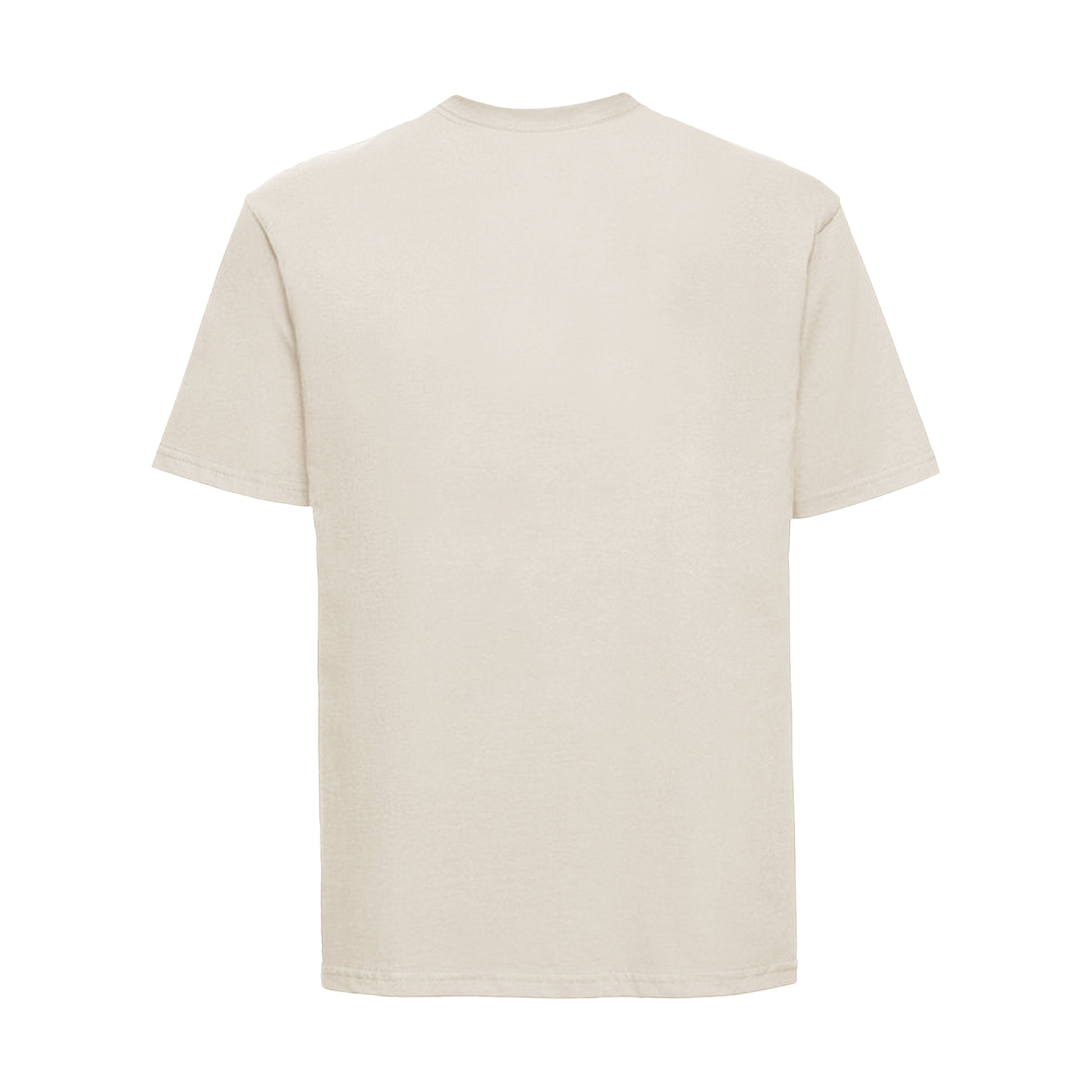Natural - Back - Russell Mens Classic Ringspun Cotton T-Shirt