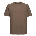 Mocha - Front - Russell Mens Classic Ringspun Cotton T-Shirt