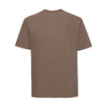 Mocha - Back - Russell Mens Classic Ringspun Cotton T-Shirt