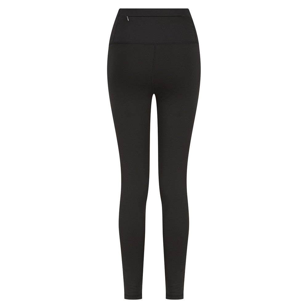 Black - Back - Finden & Hales Womens-Ladies Team Leggings