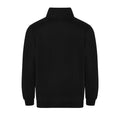 Black - Back - PRO RTX Mens Quarter Zip Sweatshirt