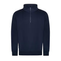 Navy - Front - PRO RTX Mens Quarter Zip Sweatshirt