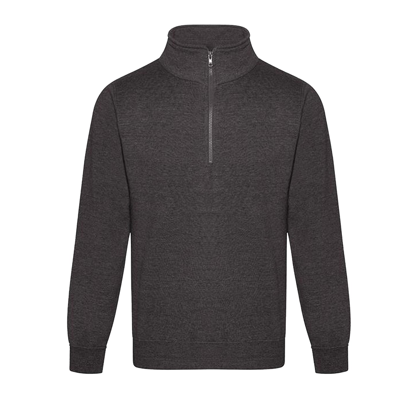 Charcoal - Front - PRO RTX Mens Quarter Zip Sweatshirt