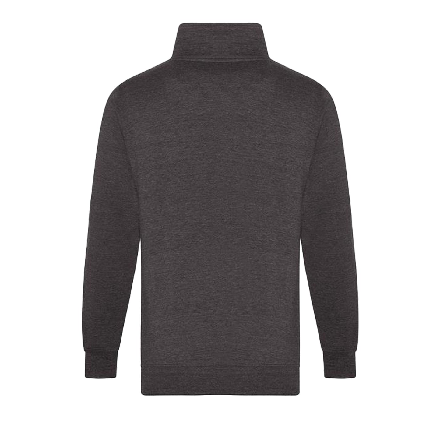 Charcoal - Back - PRO RTX Mens Quarter Zip Sweatshirt