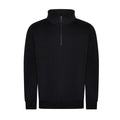 Black - Front - PRO RTX Mens Quarter Zip Sweatshirt