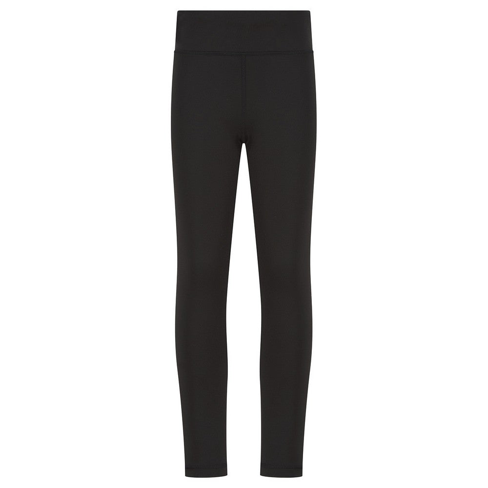 Black - Back - Finden & Hales Childrens-Kids Team Leggings