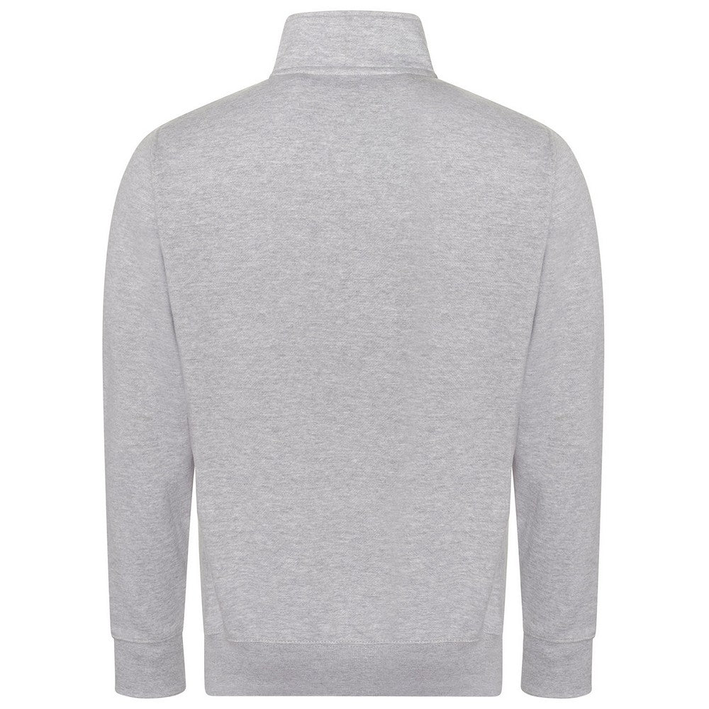 Heather Grey - Back - Awdis Unisex Adult Campus Heather Full Zip Sweatshirt