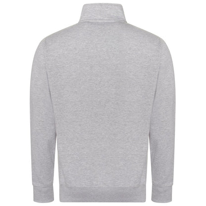 Heather Grey - Back - Awdis Unisex Adult Campus Heather Full Zip Sweatshirt