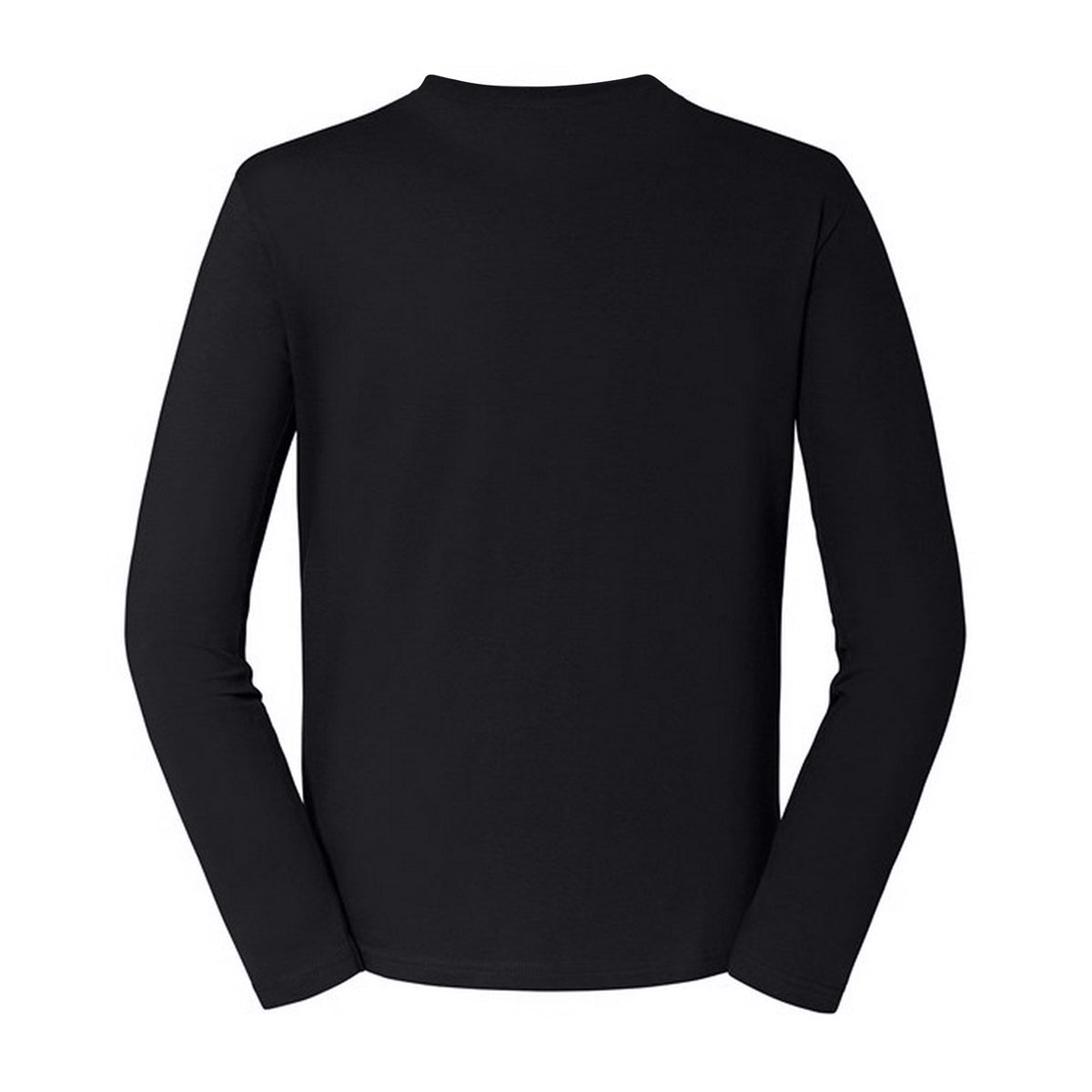 Black - Back - Russell Mens Classic Long-Sleeved T-Shirt