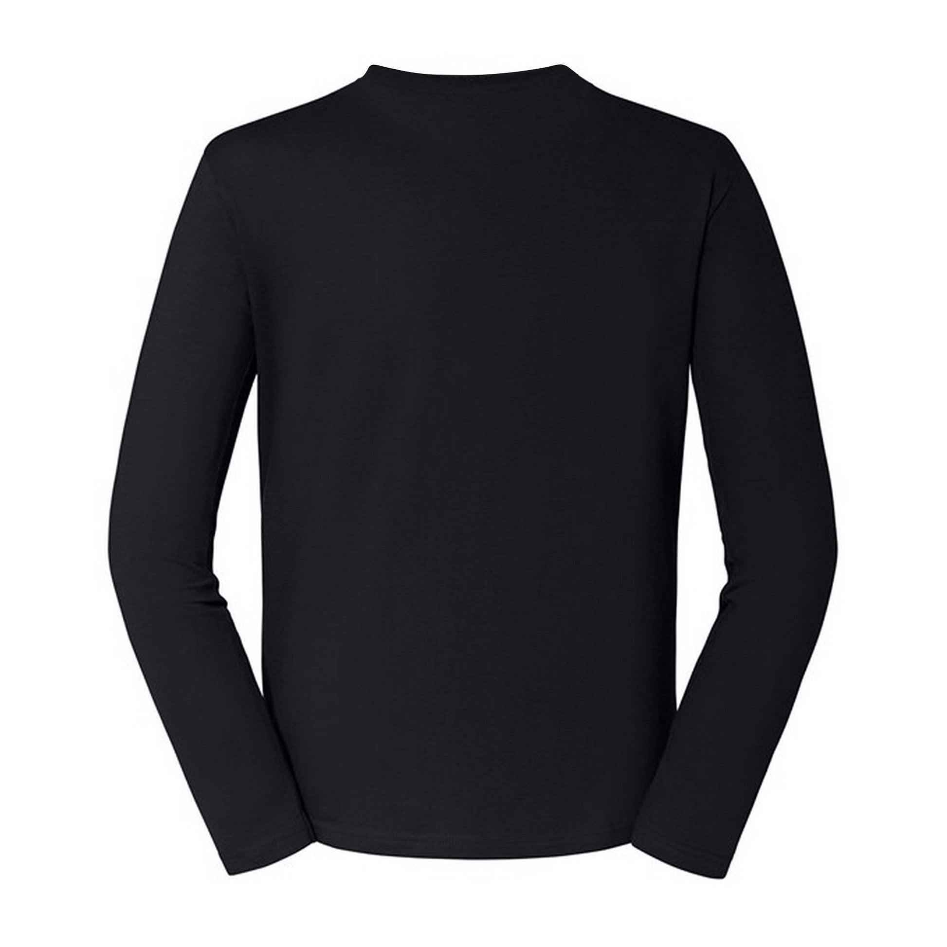 Black - Back - Russell Mens Classic Long-Sleeved T-Shirt