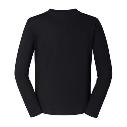 Black - Back - Russell Mens Classic Long-Sleeved T-Shirt