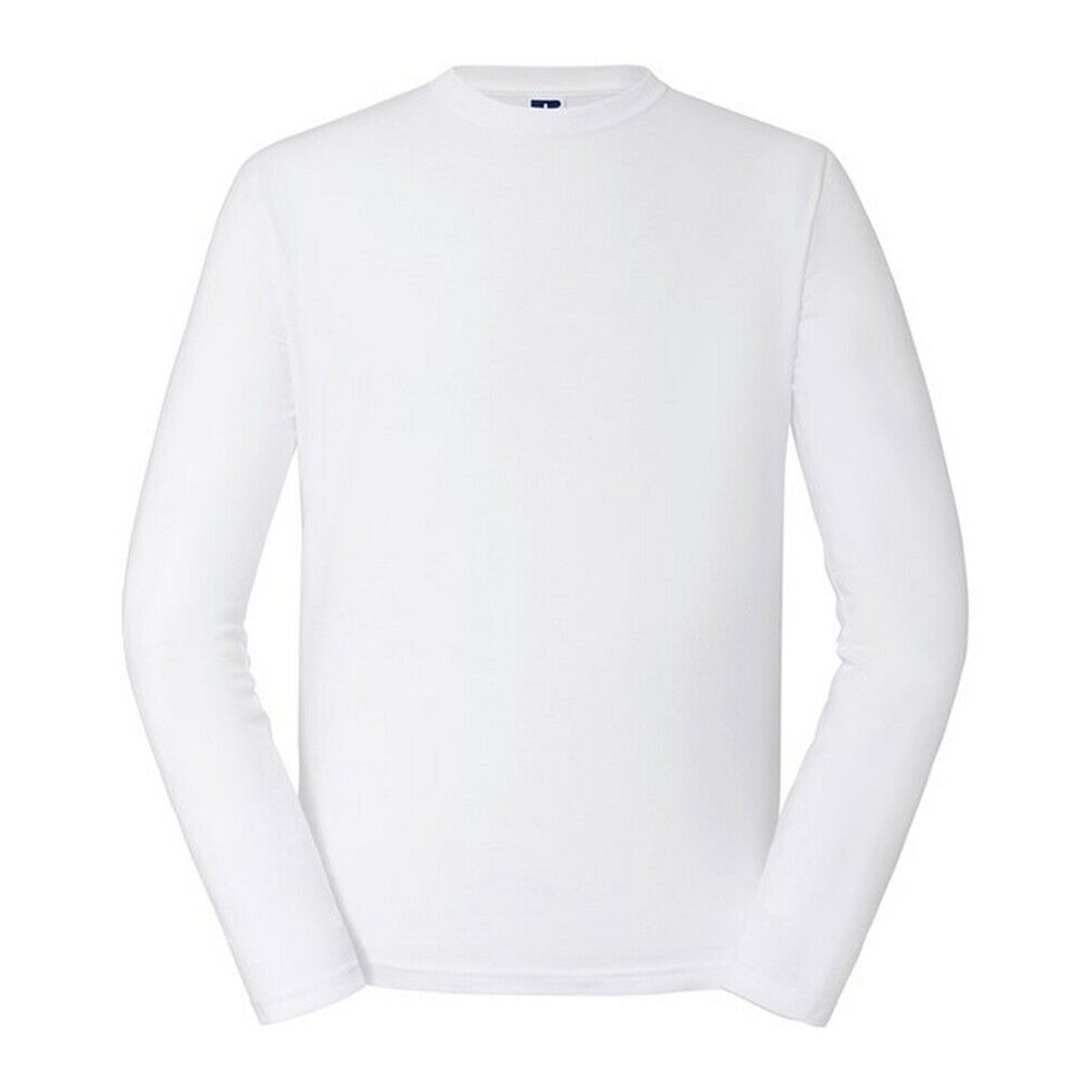 White - Front - Russell Mens Classic Long-Sleeved T-Shirt