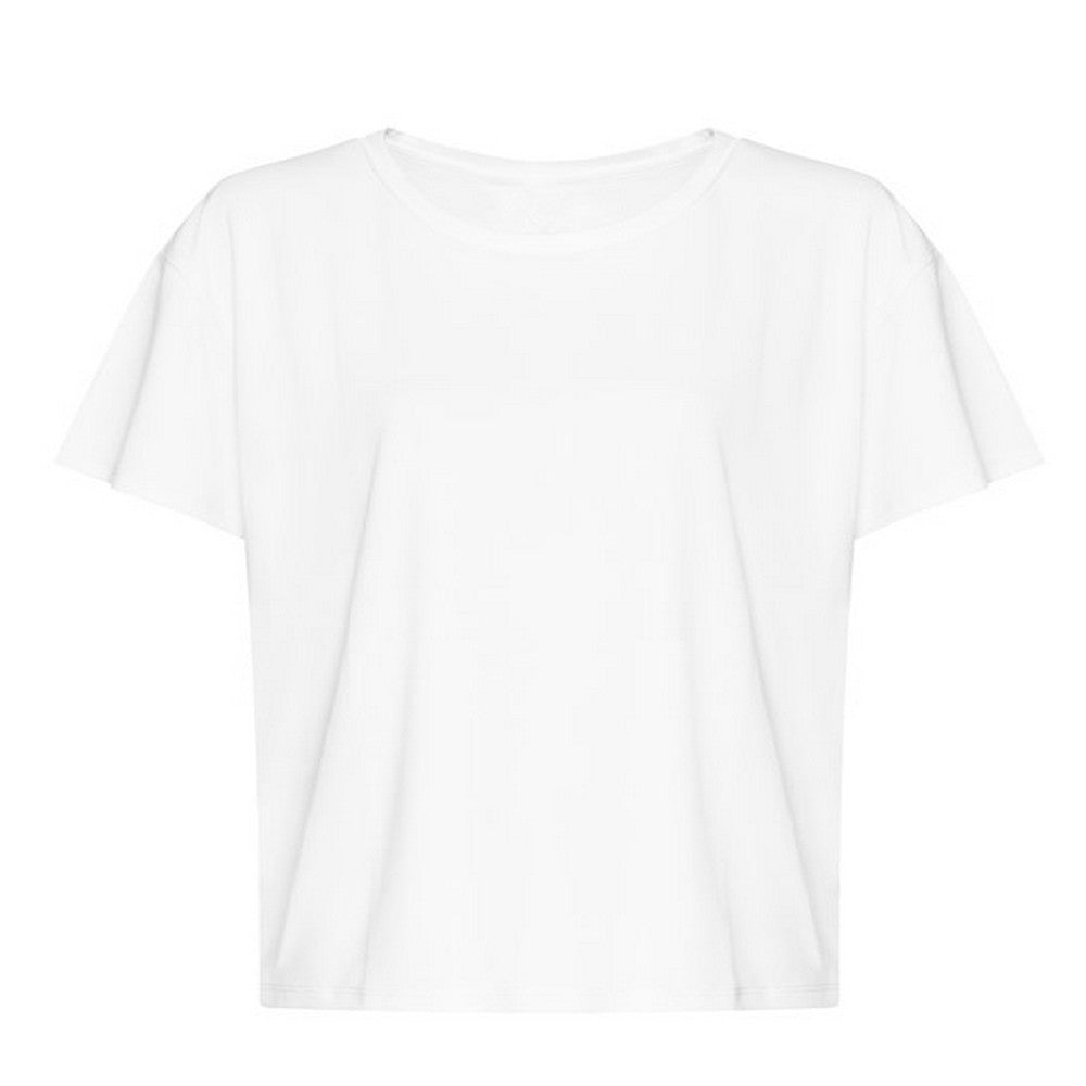 White - Front - Awdis Womens-Ladies Open Back T-Shirt