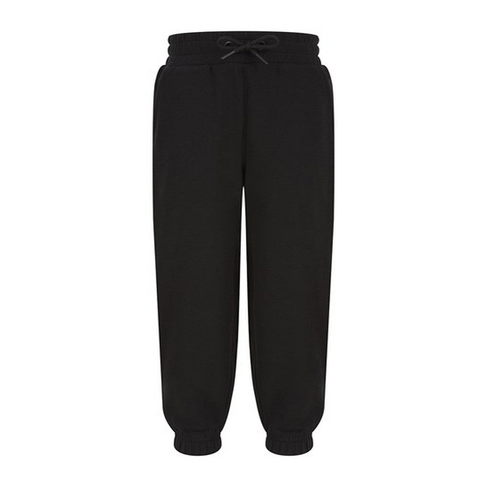 Black - Front - Skinni Fit Childrens-Kids Jogging Bottoms
