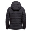 Black - Back - Stormtech Womens-Ladies Nautilus Quilted Hooded Jacket