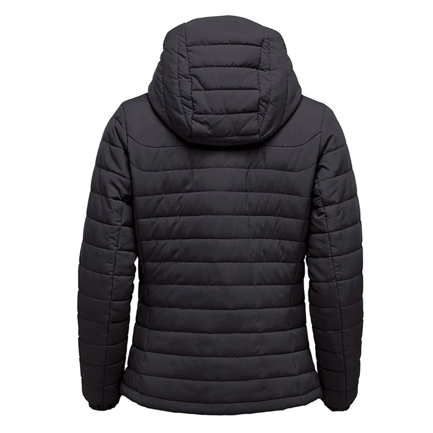 Black - Back - Stormtech Womens-Ladies Nautilus Quilted Hooded Jacket
