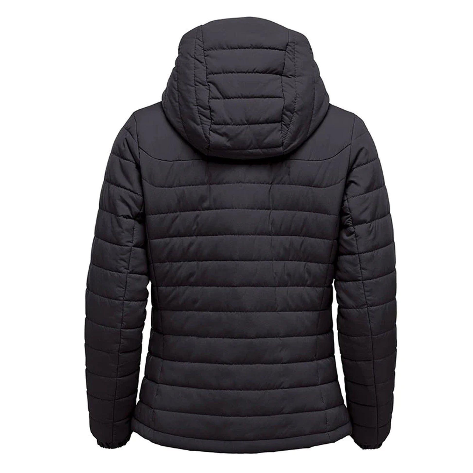 Black - Back - Stormtech Womens-Ladies Nautilus Quilted Hooded Jacket