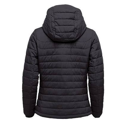 Black - Back - Stormtech Womens-Ladies Nautilus Quilted Hooded Jacket