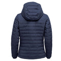 Navy - Back - Stormtech Womens-Ladies Nautilus Quilted Hooded Jacket