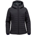Black - Front - Stormtech Womens-Ladies Nautilus Quilted Hooded Jacket