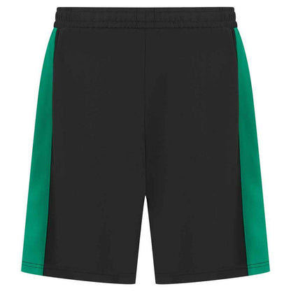 Black-Emerald - Back - Finden & Hales Mens Knitted Pocket Shorts