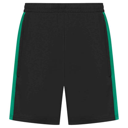 Black-Emerald - Front - Finden & Hales Mens Knitted Pocket Shorts