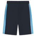 Navy-Sky - Back - Finden & Hales Mens Knitted Pocket Shorts