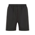 Black-Gunmetal Grey - Front - Finden & Hales Mens Knitted Pocket Shorts