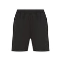 Black - Front - Finden & Hales Mens Knitted Pocket Shorts