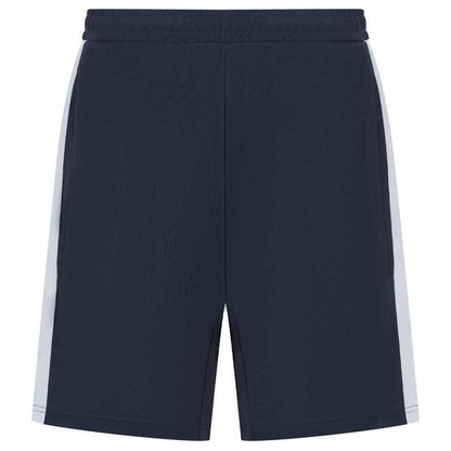 Navy-White - Front - Finden & Hales Mens Knitted Pocket Shorts