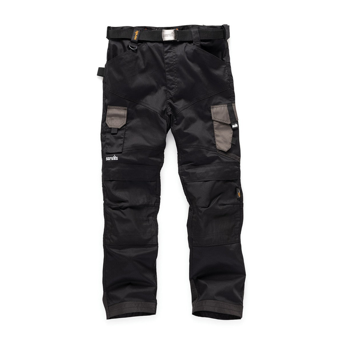 Black - Front - Scruffs Mens Pro Flex Work Trousers